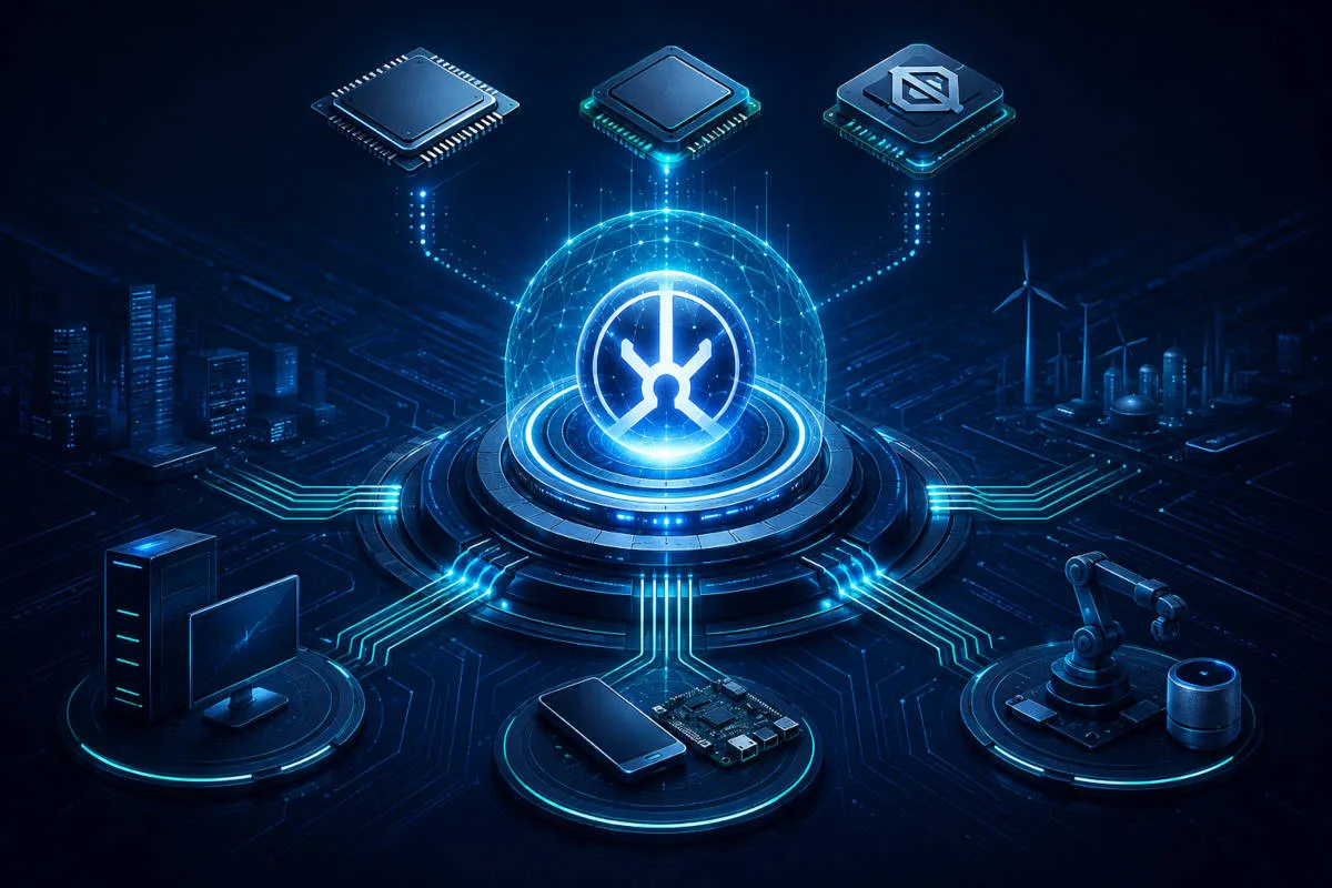 OMEGA cross-architecture operating-system kernel